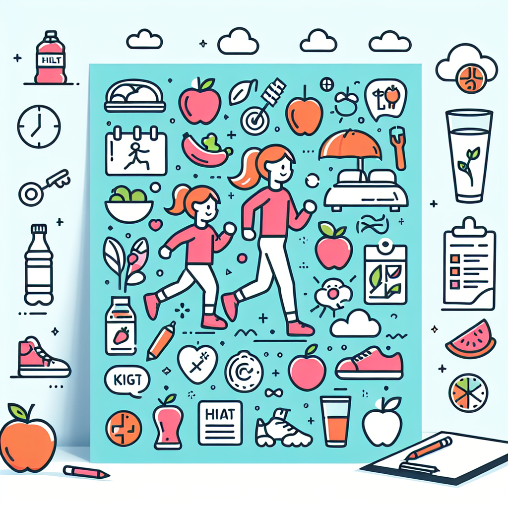 Poster Gaya Hidup Sehat yang Mudah Digambar untuk Anak-Anak